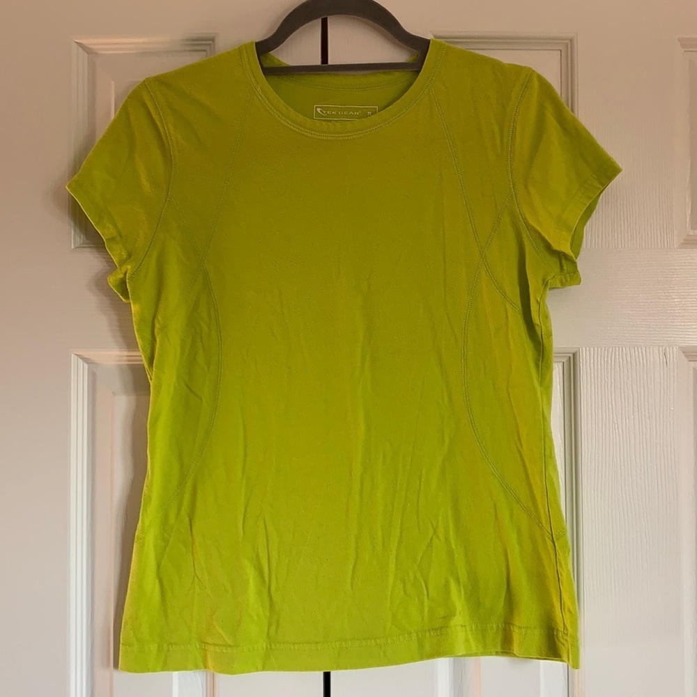 🐾 Lime Green Tek Gear Tee